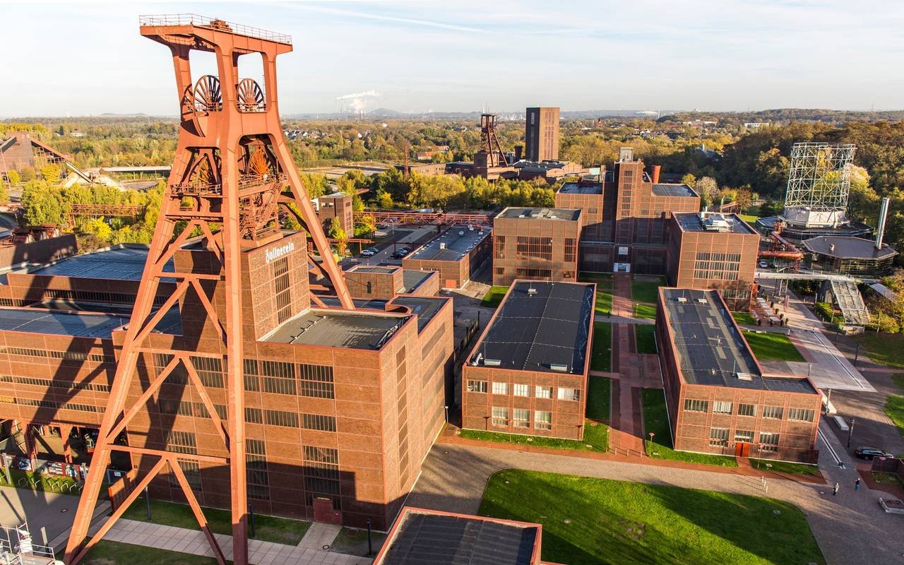 Blick auf die Zeche Zollverein in Essen